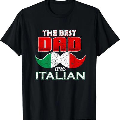Funny Italian Dad Father Italia Daddy Vintage Gift T-Shirt