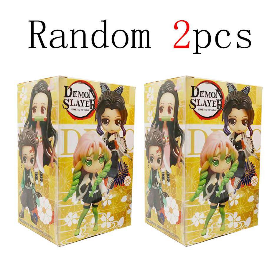 14Cm Anime Figure Nezuko Tanjirou Zenitsu Inosuke Kyoujurou Giyuu Kawaii Qposket Pvc Model Toys Children Gift