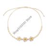 X6HE Handmade Floral Shell Necklace Lightweight Clay Beads Summer Beach Jewelry Piece For Everyday Wear