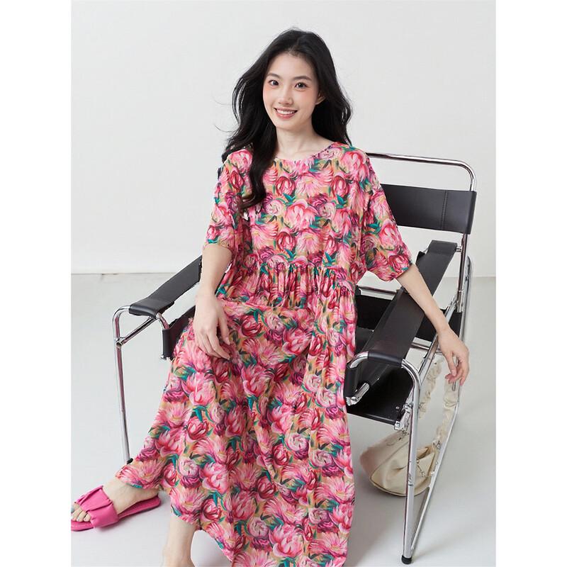 Aiyilian Women s Retro Printed Summer Dress
