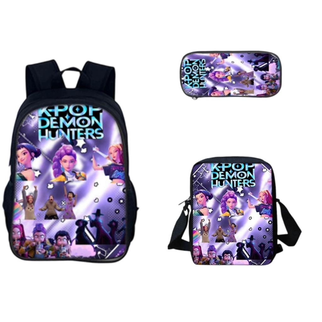 3-Piece Game Backpack School Bag For Teenagers Boys And Girls Travel Study Backpack And Lunch Box And Pencil Bag