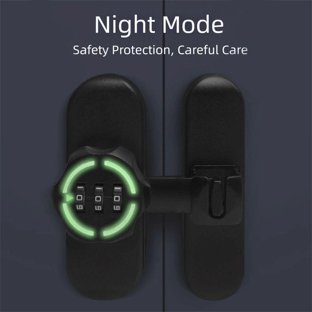 Zinc Alloy Password Lock 90/180 Degree Mechanical Password Combination Lock Luminous Sign High-Security Door Bolts