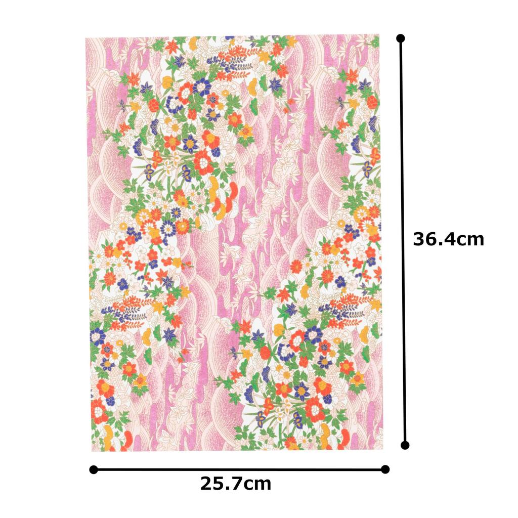 Kawasumi Washi Chiyogami Yuzen B4 15 15 Set C Washi, Size, Patterns, Sheets,