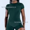 Seamless High-Stretch Yoga T-Shirt - Breathable, Body-Shaping, Short Sleeve for Running, Fitness, Sports