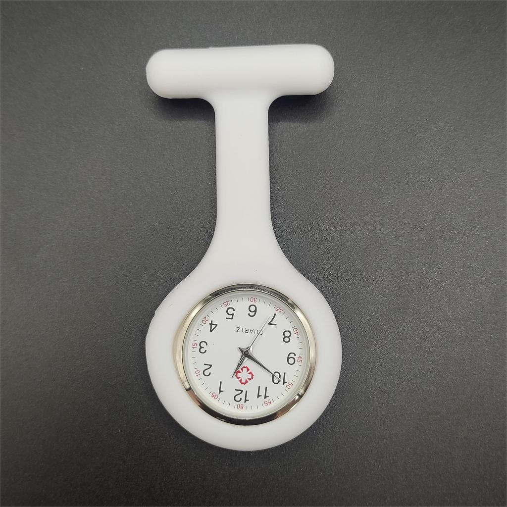 1 Stück Silikon-Krankenschwesteruhr Einfach, Modisch, Niedlich Wanduhr Krankenschwester Taschenuhr Gelee-Uhr