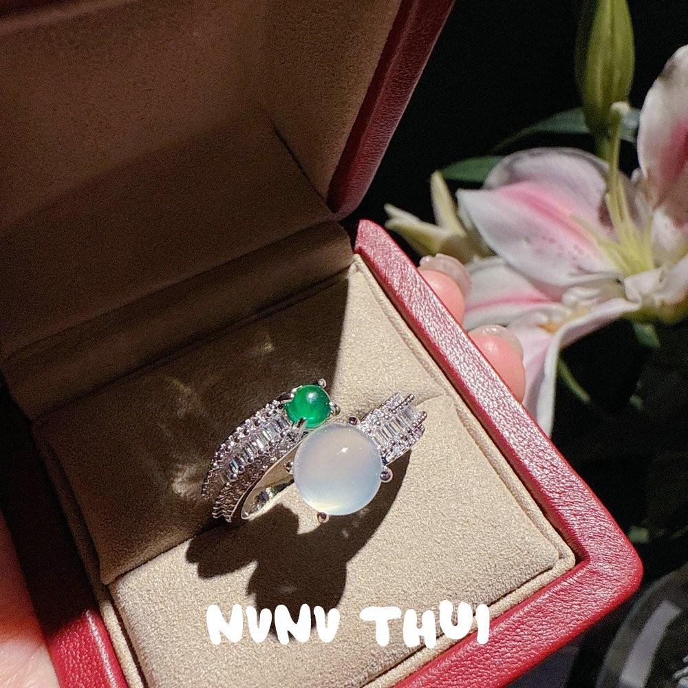 Lychee Frozen Sunflower White Chalcedony Gem Necklace, New Chinese Style, Natural Ice Gloss White Chalcedony Girl Necklace