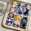 Cartoon S-Sailor M-Moons Phone Case For Samsung Galaxy A73,21,22,32,71,53,52,51,80,5G Soft Black Cover