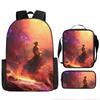 One Piece Luffy Rucksack Set Große Kapazität Grundschüler Klassen 3-6