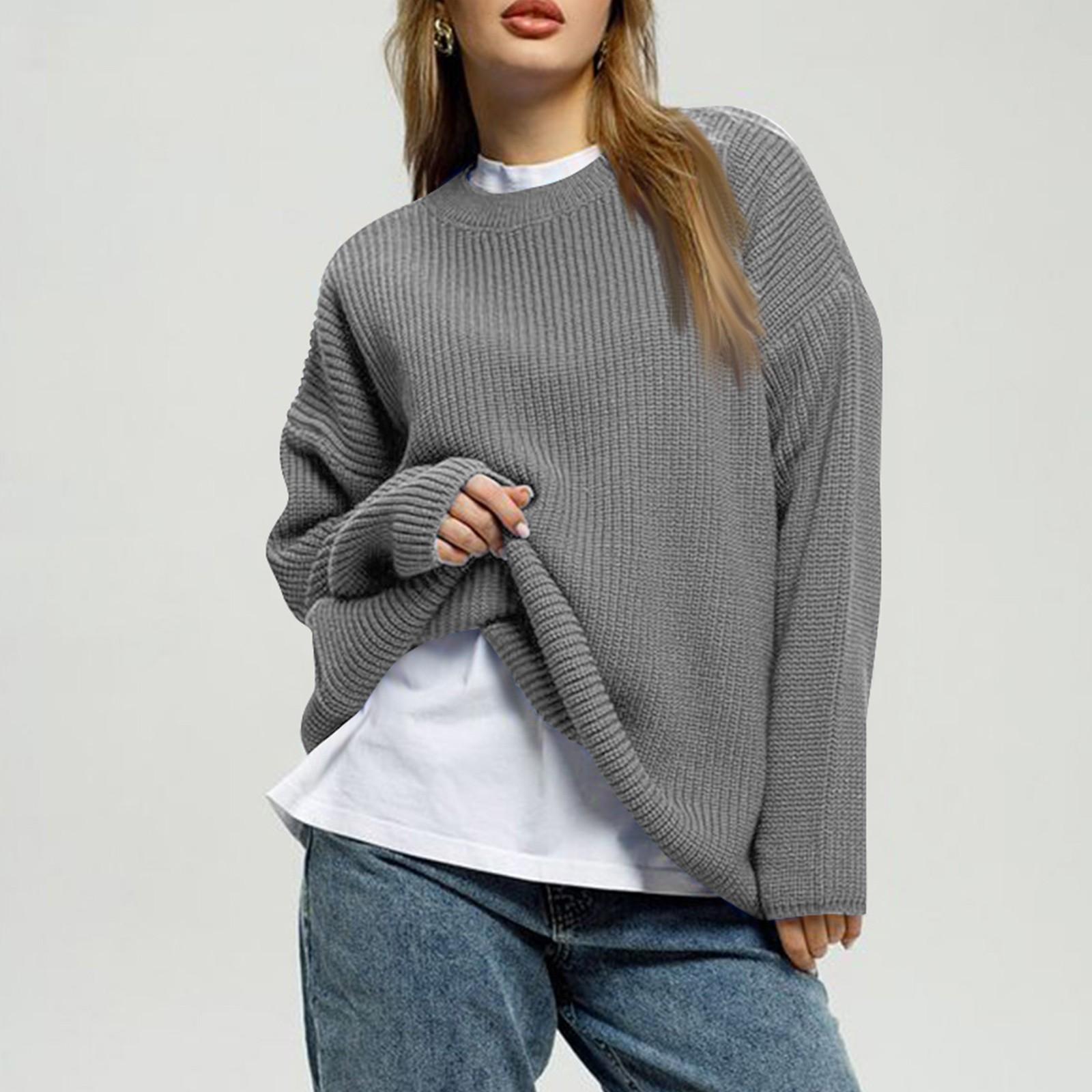 

Женская модная спортивная одежда с круглым вырезом и длинными рукавами, полосатая толстовка M светло-серый