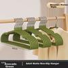 FAJIENUO Household Clothes Hangers Thickened Extra Large Dormitory Storage Non-Slip Protective Greenn 10-Pack