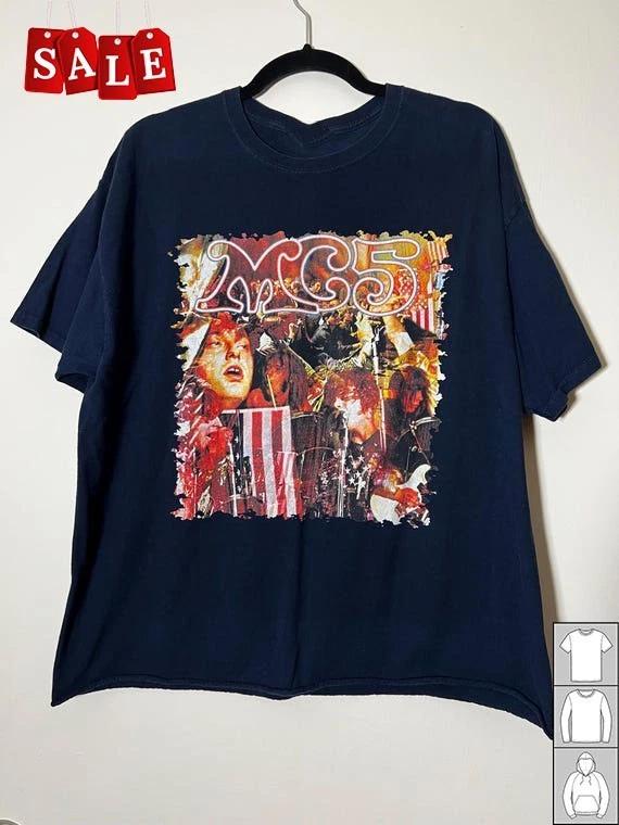 Новая винтажная футболка MC5 Punk Rock Подарок для фаната Унисекс S-5XL AL37 4XL