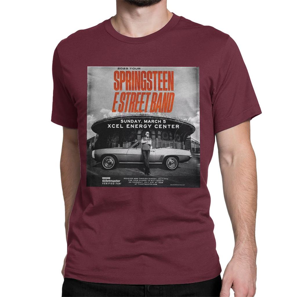 Bruce The E Street Band Springsteen Thunder Road T Shirt Men Women's Pure Cotton Casual T-Shirt Tee Shirt Clothes Plus Size