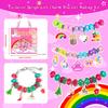 Crystal Beaded DIY Cartoon Christmas Alloy Bracelet Set for Girls - Handmade Jewelry Gift for Women