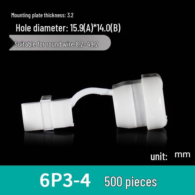 Nylon Cable Clip Set: Power Cord Buckle, Flat Cable Holder, Wire Protector, Cable Tie Tube for Electric Wires