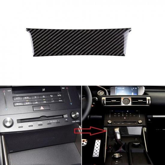 Carbon Fiber Central Console Panel Cover Trim For Lexus IS250/350/200t 2013-