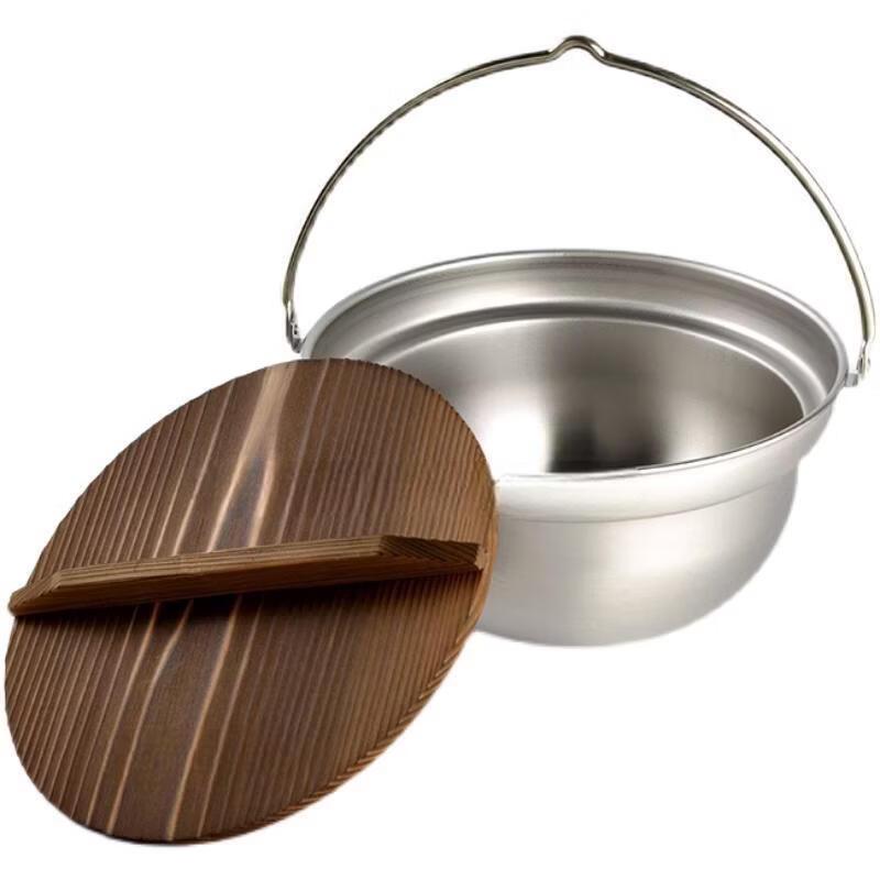 Zhishi Outdoor Camping Stainless Steel Hanging Pot
