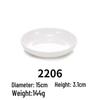 White Melamine Round Plate - Imitation Porcelain Tableware, Shallow Buffet Dinnerware Dish.