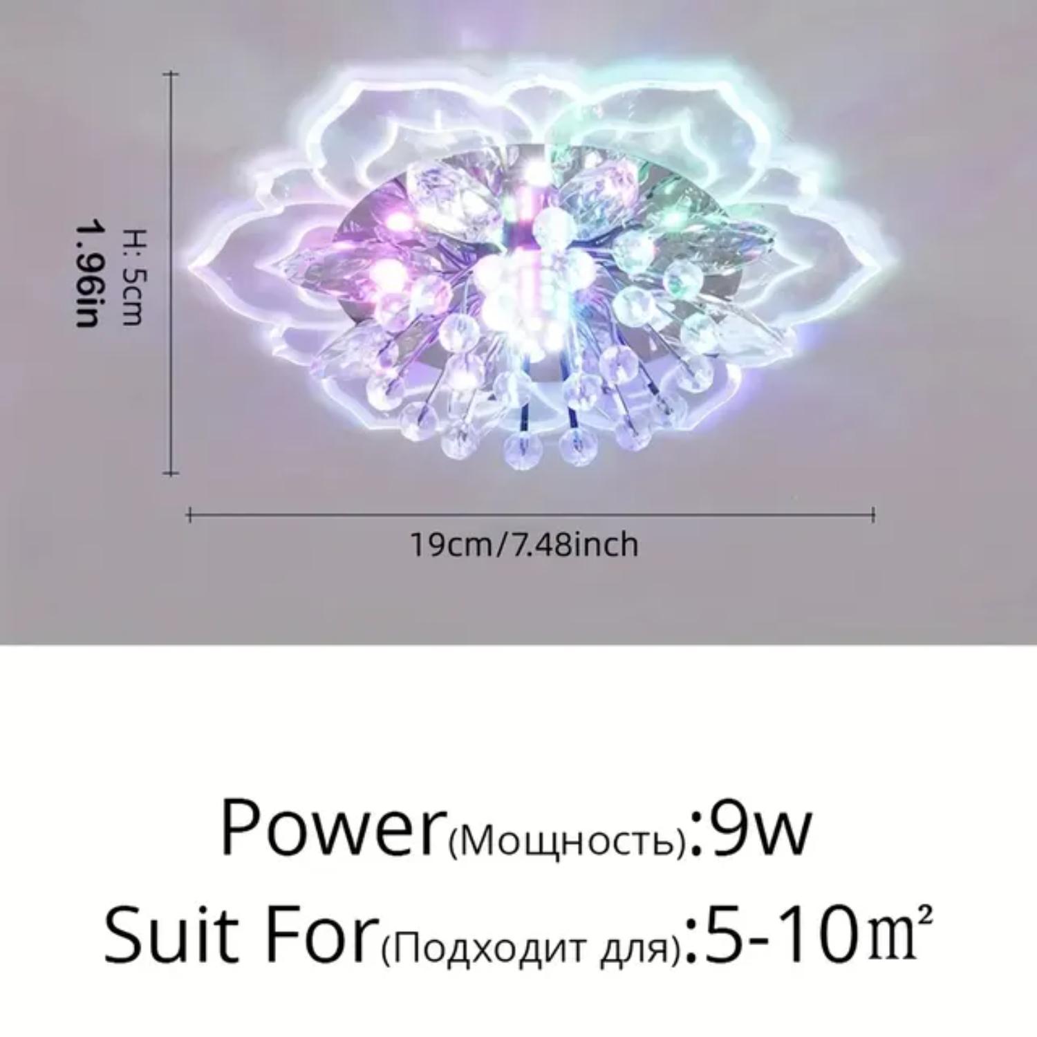 

Новые современные хрустальные лепестки светодиодные потолочные светильники проход прихожая коридор лестница вилла галерея кухня кофе внутреннее освещение