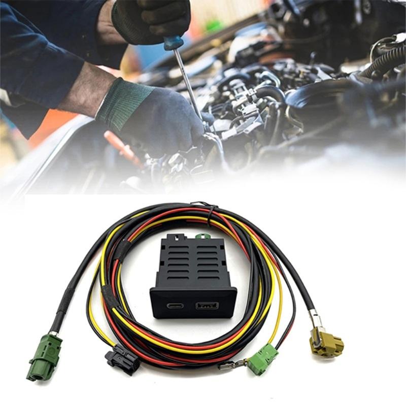 Adapter Plug With Switches Control For Golf 7 MK7 B8 MIB2 Seamlessly Smartphone Integration USB 3.0 Fast Data Transfer