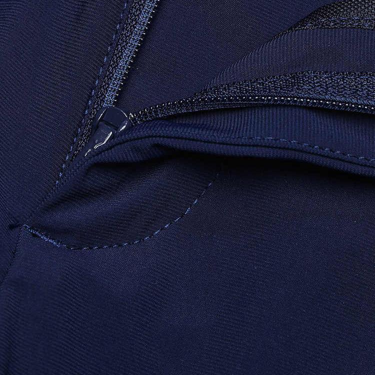 FILA Solid Color Comfortable Golf Training Mid-Rise Knitted Sports Pants Men bottoms Deep-Navy A61M425601F-NV