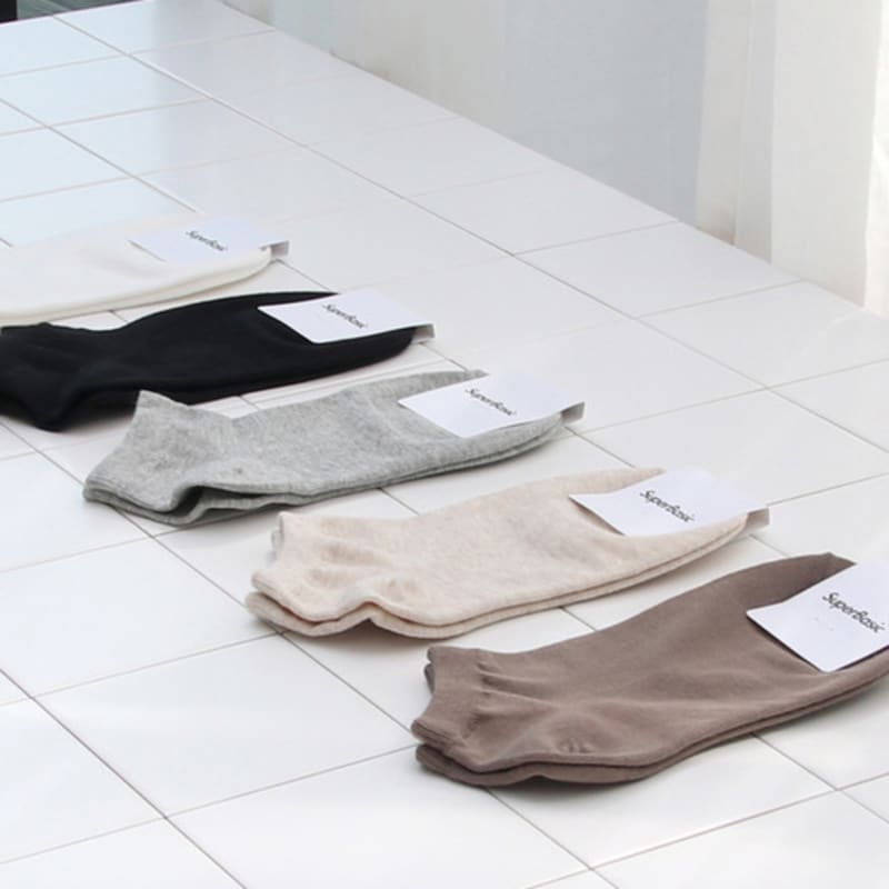 SuperBasic 1220 Sneaker Ankle Socks (5 Pairs) (5 Colors)