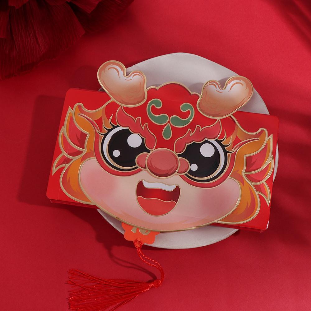 Dragon Chinese Red Envelope Paper Money Pocket Hong Bao Folding Red Envelopes  Chidren Gifts
