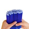 100 /12 Pcs/lot 0.5mm Gel Pen Erasable Pen Refill Rod Set High Capacity Blue Black Ink Shool Washable Handle Pens Stationery