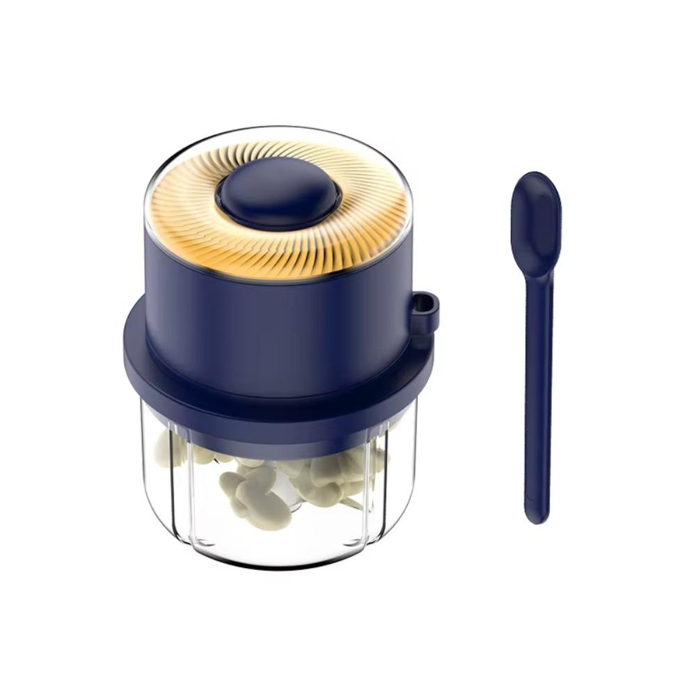 Large Glass Cup Electric Ginger Grinder 350ml Capacity Mini Garlic Peeler  Garlic Processing