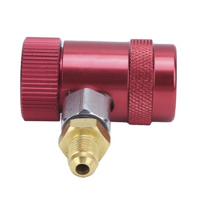 Accoppiatore per Aria Condizionata Ottone A C Connettore Rapido per Rimorchi Camper Automobili Veicoli Commerciali Rosso