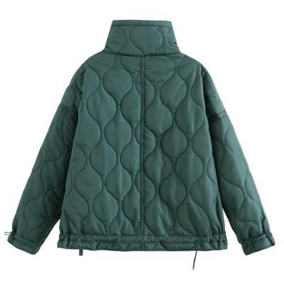 Women Cotton Jacket Short Loose Coat Pure Color Autumn Winter Female Fashion Outerwear