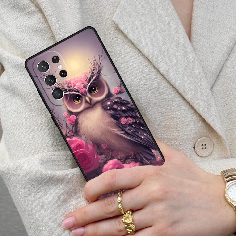 Animal Owl Cell Phone Case for Samsung Galaxy S26 Ultra S25 S24 S23 S22 S21 S20 Note10 Cover