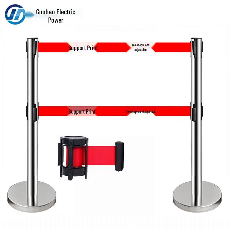 Stainless Steel Retractable Belt Barrier 5m Double Layer Belt