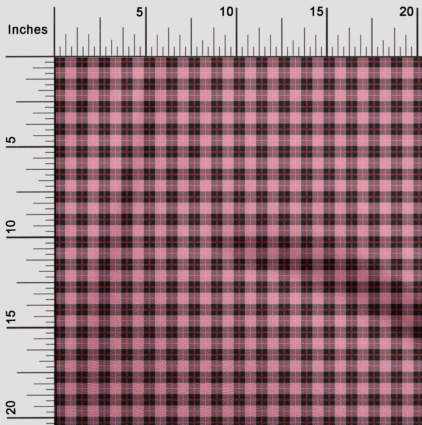 

OneOone Cotton Flex Fabric Tartan Тканина з принтом у клітинку 1 ярд 40 дюймів завширшки 42 Inch Wide - Viscose Chiffon рожевий
