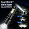 Adjustable Beam COB Side Light Rechargeable Outdoor Flashlight LED Flashlight  Camping Hiking