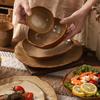 Handcrafted Japanese-Style Ceramic Irregular Shaped Dinnerware Set Rustic Minimalist Serving Plate Bowl Cup Adult Dining