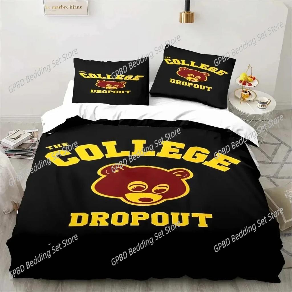 Rapper Kanye West Bedding Set For Bedroom Soft Modern Bedspreads Comefortable Kids Duvet Cover Quilt Cover And Pillowcase