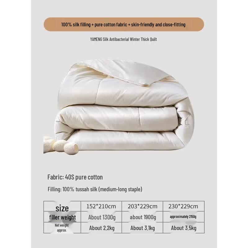 FUANNA Antibacterial Tussah Silk Quilt