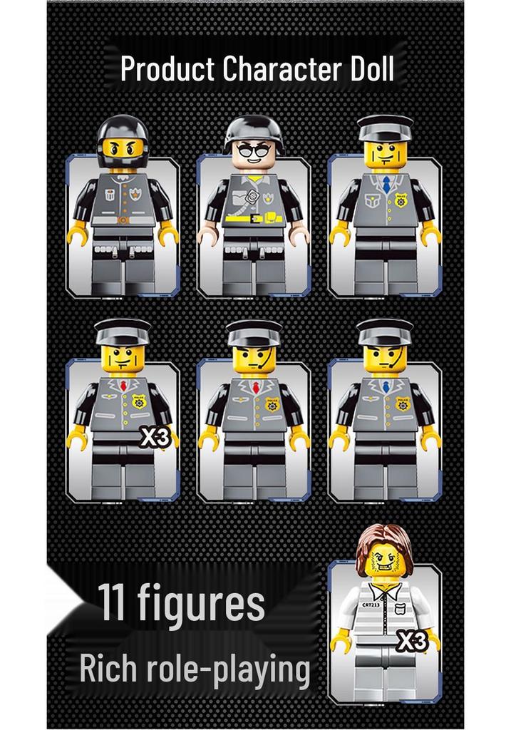 Police Station Building Blocks Toy - Educational Gift for Boys & Girls Ages 6-12 (2026)