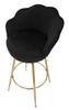 Bar Stool Bar Vienna Nero Cm 55X53X110