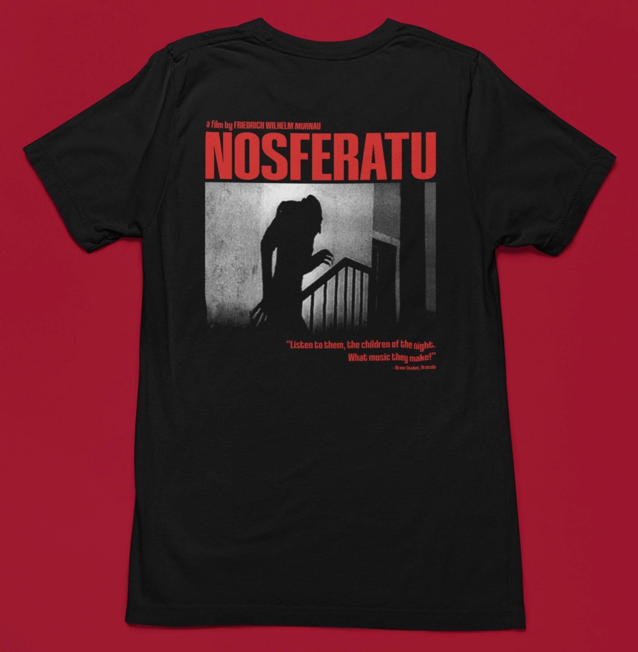 Nosferatu Tshirt Dracula Tshirt Movie Cult Tshirt Mens Tshirt Harajuku Style Summer Unisex Casual Tshirt S