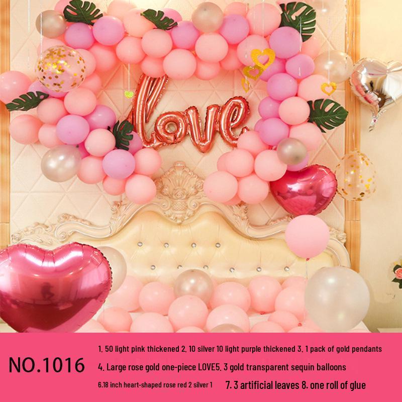 Ruby Red Pomegranate Wedding Balloons Set