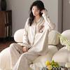 Lazy Pajamas Women's Spring and Autumn Thin Cute Cartoon Girl Raw Loungewear Long Sleeves Trousers Two-piece Set Winter