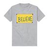 Believe Sign Design Printing T-shirt Short Sleeve Cotton Casual Couple Tees Men Women Basic Streetwear Top Print Crew Neck Shirt