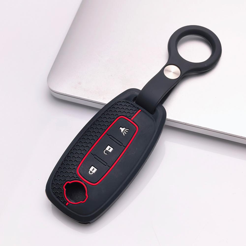 Key Fob Cover for Nissan Altima Sentra Models Rogue Murano Protect Your with Keychain Anti-Scratch Surface Shockproof Structure Soft Grip Texture