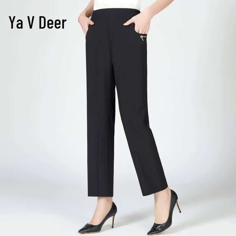 Yalu Women s Summer Thin Casual Straight Leg Pants 3XL