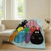 Cartoon Barbapapa Cute Blanket Warm Soft Suitable For Bedroom Sofa Bed Living Room Office Travel Camping Gifts