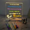 LED Note Board Colors Pen Reusable with 7 Easy To Use Glowing Acrylic
