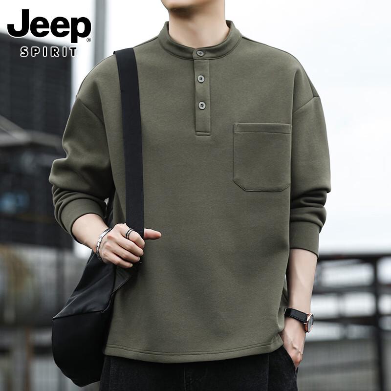 

JEEP SPIRIT Men s Long Sleeve Casual Sweatshirt M