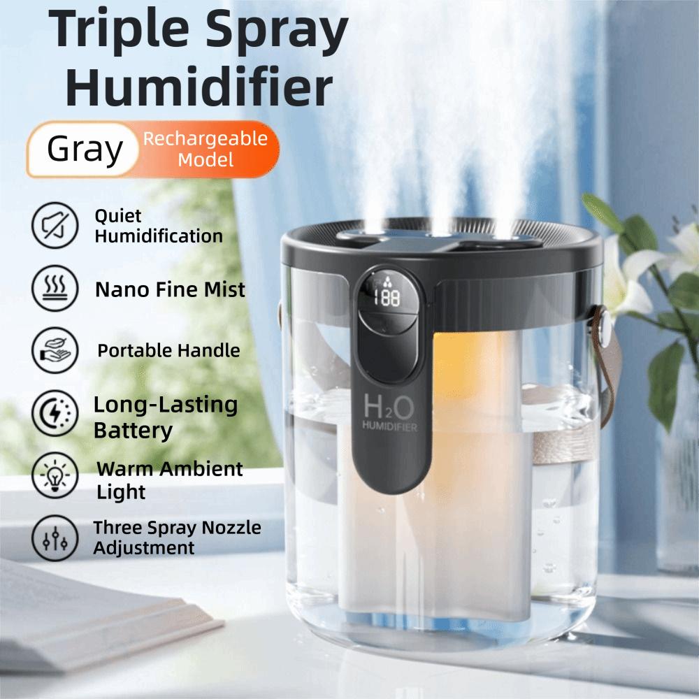 Rechargeable Top Fill Humidifier Portable Smart Humidifiers for Bedroom Air Humidifier  Office Home
