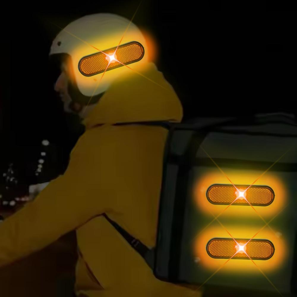 Universal Reflective Plate for Motorcycle, Car, Truck, Trailer, Rear Safety Warning Sticker, High Visibility Auto Accessories